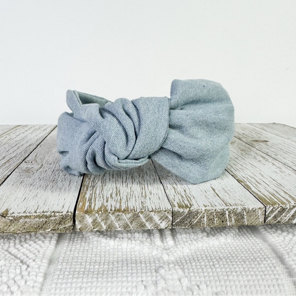 Light Blue Knotted Headband - Picture 2 of 4